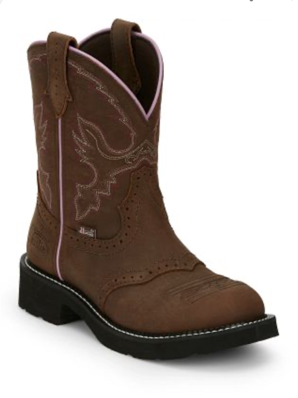 Justin Girls Western Leather Boots Gemma size 6.5